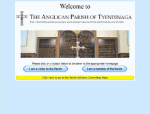 Tablet Screenshot of parishoftyendinaga.org